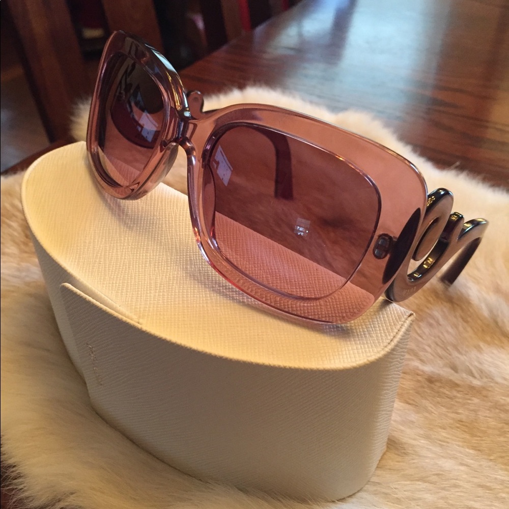 Prada Purple Swirl Baroque Square frame